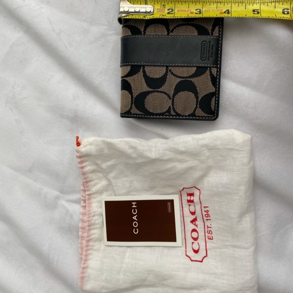 Coach Black and Tan Wallet